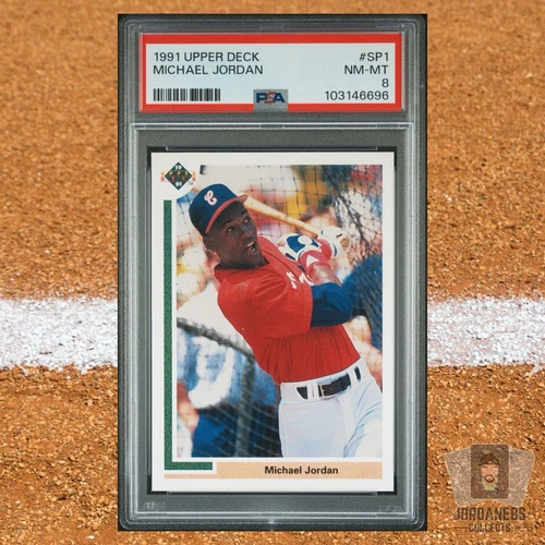 Michael Jordan 1991 Upper Deck SP Baseball #SP1 PSA 8 NM-MINT Fresh Slab 🔥
