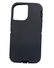 Replacement Rubber Outer Skin Compatible with iPhone 13 Otterbox Defender Black