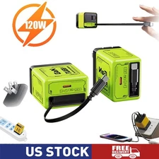 2 In 1 GaN Charger Scalable 120W Max Fast Charger Module With Type C & USB Ports