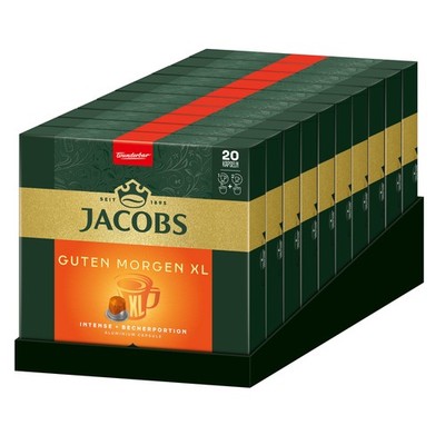 JACOBS Kapseln Guten Morgen XL Intense 200 Nespresso * kompatible Kaffeekapseln