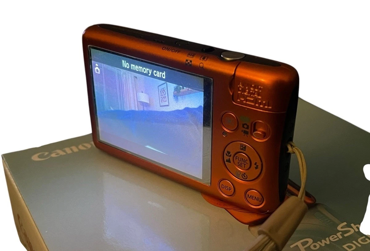 Canon IXY 400F PowerShot SD1400 IS Orange Digital Camera Tested Rare Y2K - product detail image 4