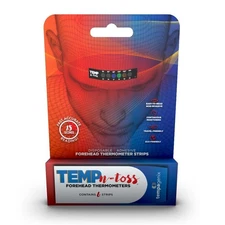 Fast Reading Disposable Forehead Thermometer Strips - Temp-N-Toss for Accurat...