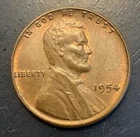 1954 P Lincoln Wheat Cent Penny