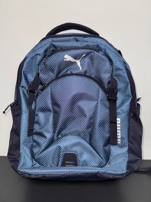 EUC PUMA Challenger Backpack Padded 15  Laptop Secret Pockets Blue Spacious