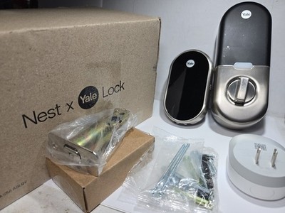 Google Nest X Yale YRD540/YRMTH1 Smart Door Lock Wi-Fi Connect Satin Nickel