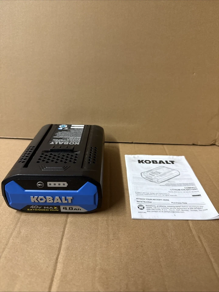 Kobalt 40V 4Ah Max Lithium Li-Ion Battery KB 440-03, 440C