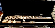 Generic Unmarked beginner-intermediate Silver-Plated Flute with Hard Shell Case