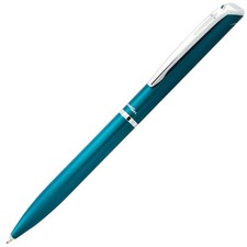Pentel EnerGel Style Gel Pen, 0.7mm Medium Line, Teal Blue barrel, Black Ink,