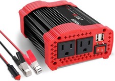 Convertidor De Corriente Inversor Para Autos Carro 200W 12V DC A 110V AC USB NEW