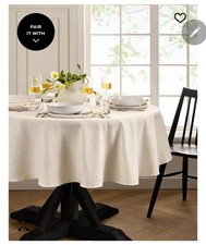 Continental Solid Texture Water and Stain Resistant Tablecloth, 60" x 84" Oval