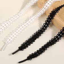 White Lace Bow Shoelaces - Ballet Style Ribbon Laces for Sneakers