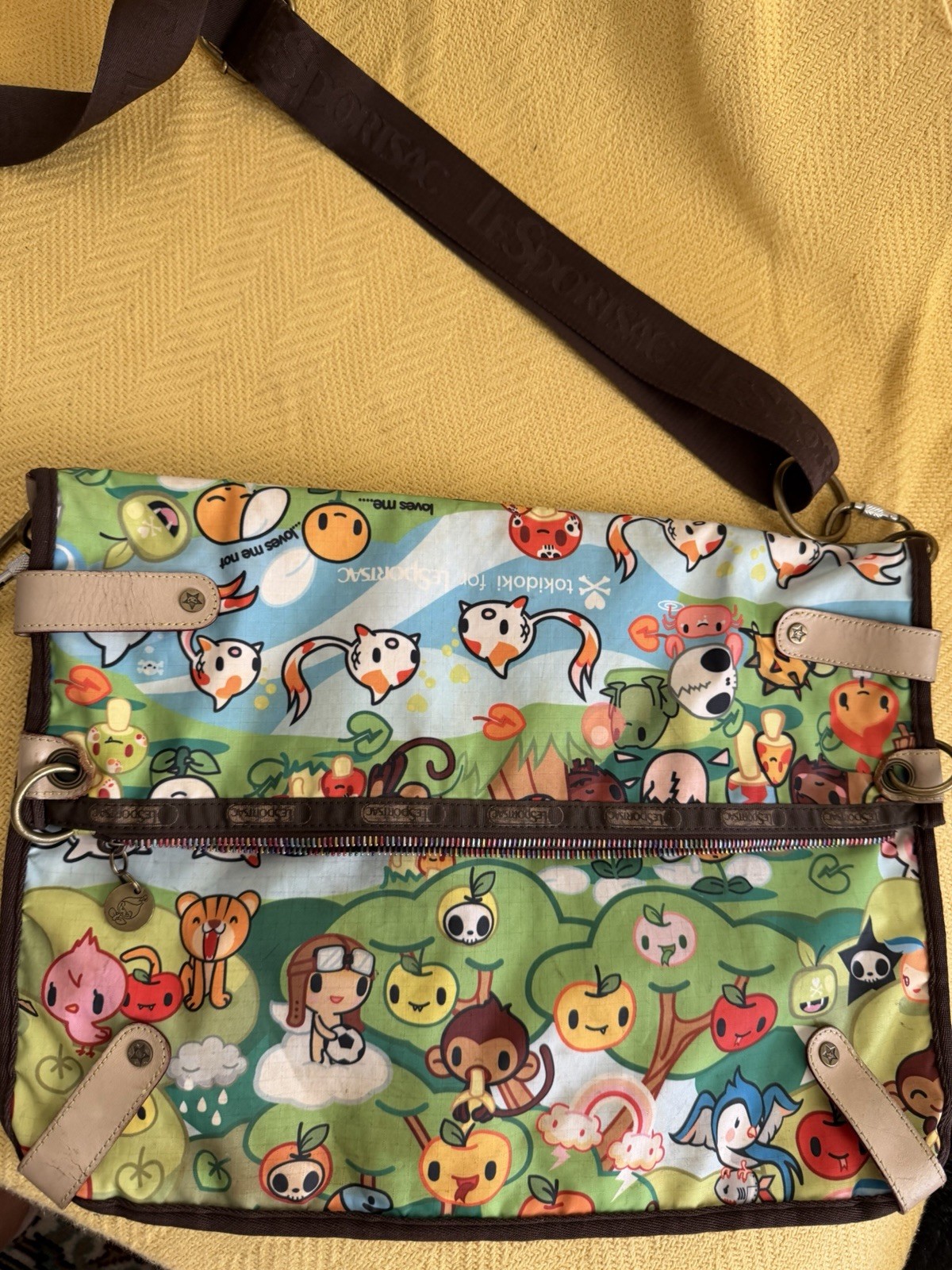 tokidoki for LeSportsac Multicolor Cartoon Print Zip crossbody Bag image 3