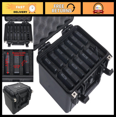 Heavy Duty Waterproof External Hard Drive Case - Airtight, Pressure Relief Valve