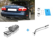 Sportauspuff-Komplettanlage ab Kat Mazda Xedos 9 ab 1993 2x76mm rund Sportauspuff-Komplettanlage ab Kat Mazda Xedos 9 ab 1993 2x76mm rund