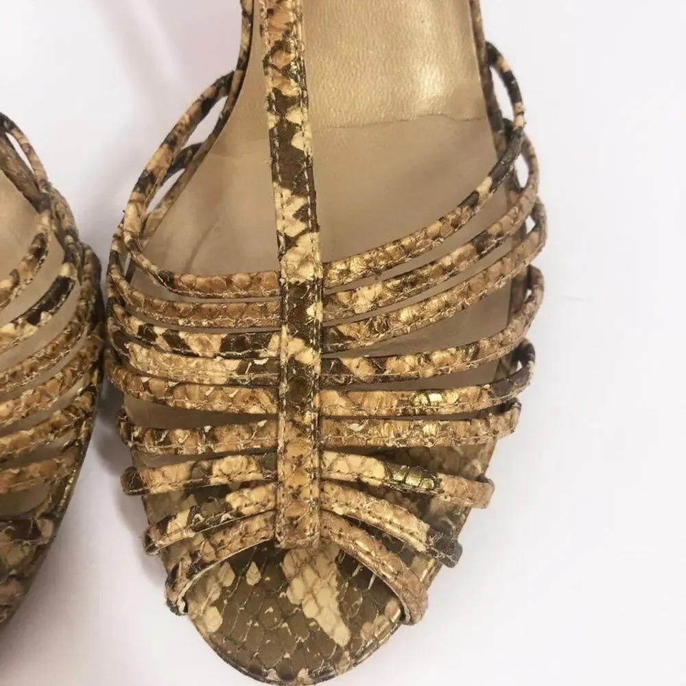 Stuart Weitzman Snakeskin Python Print Stiletto - image 5