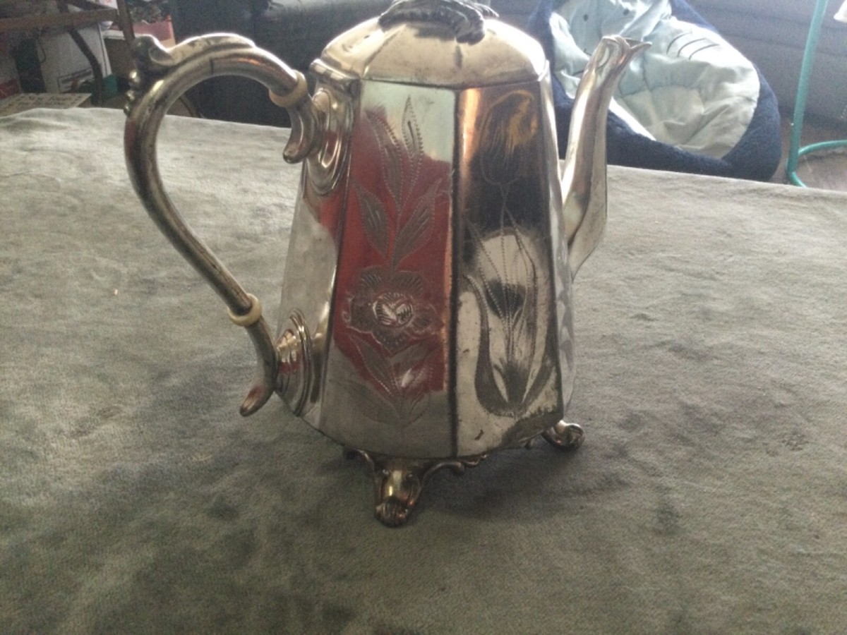 REED & BARTON ティーポット Vntg,Rare,Reed & Barton Octagon #1759/9 Silver-plate,Fancy