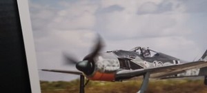 WW II German Luftwaffe Fw-190 Taking Off Full Color Print High Resoultion