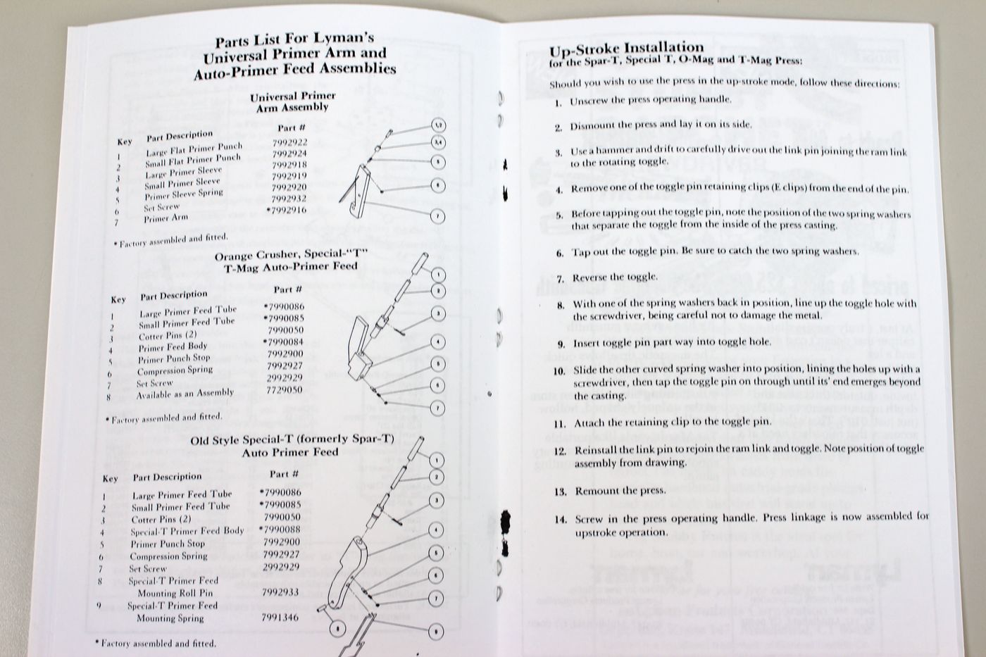 Lyman Universal Case Trimmer Reloading Owner User Manual Instructions Operators