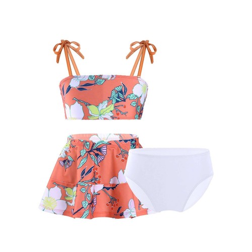 3Pcs Kid Girl Swimwear Bathing Suit Beachwear Costume Leotard Stretchy Swimsuit - Picture 36 of 76