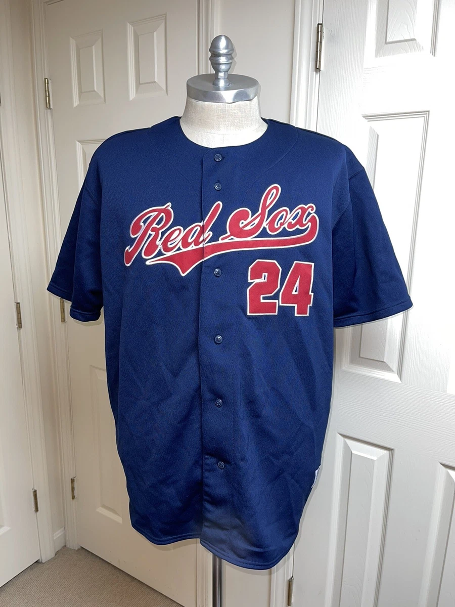 MLB Boston Red Sox Jersey #24 Ramirez True Fan Stitched Navy Blue Baseball  XXL