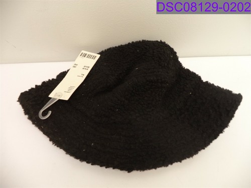 Urban Outfitters Bucket Hat Black Fuzzy 