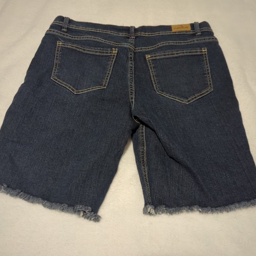 Girl's Size 16 Jordache Denim Shorts Embroidered Flowers Raw Hem. (PT7) - Picture 5 of 9