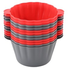 12 Pack Reusable Non-stick Large Silicone Baking Cups, 3.54 Inch Jumbo Silico...