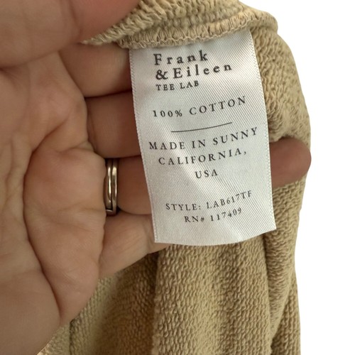 Frank & Eileen Donegal Unforgettable Skirt Sand Tan Terry Fleece Womens Large - Picture 7 of 7