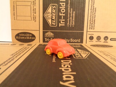 Vintage Lars Kjellme AB Volkswagon VW Beetle Kafer Red Plastic Vehicle