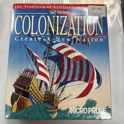 Sid Meier's Colonization Create A New Nation 1994 IBM CD-ROM PC NEW SEALED Rare