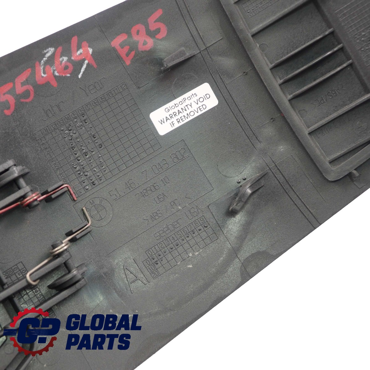 BMW Z4 E85 Mittelkonsole Hinten Mitte Verkleidung Schwarz 7055464 