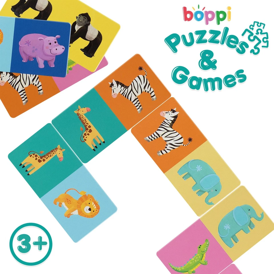 Wildlife Picture Dominoes Game Kids Children Educational Fun Family Game boppi - Image 4 of 4