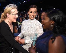 Meryl Streep Dascha Polanco Danielle Brooks during TNT's 21st Annu - Old Photo