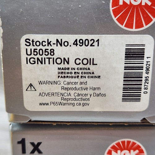 NGK COP (Pencil Type) Ignition Coil Set (6 Pieces) 49021 For BMW E90 E60 3.0 L6 - Picture 2 of 5
