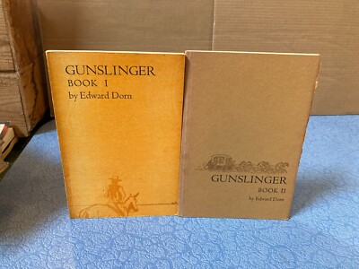 EDWARD DORN Gunslinger Book I, II & III pb Black Sparrow 1968/1969/72 1st POETRY