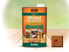 BARRETTINE WOOD PRESERVER 1LTR/5LTR VARIOUS COLOURS LONG LASTING PROTECTION 
