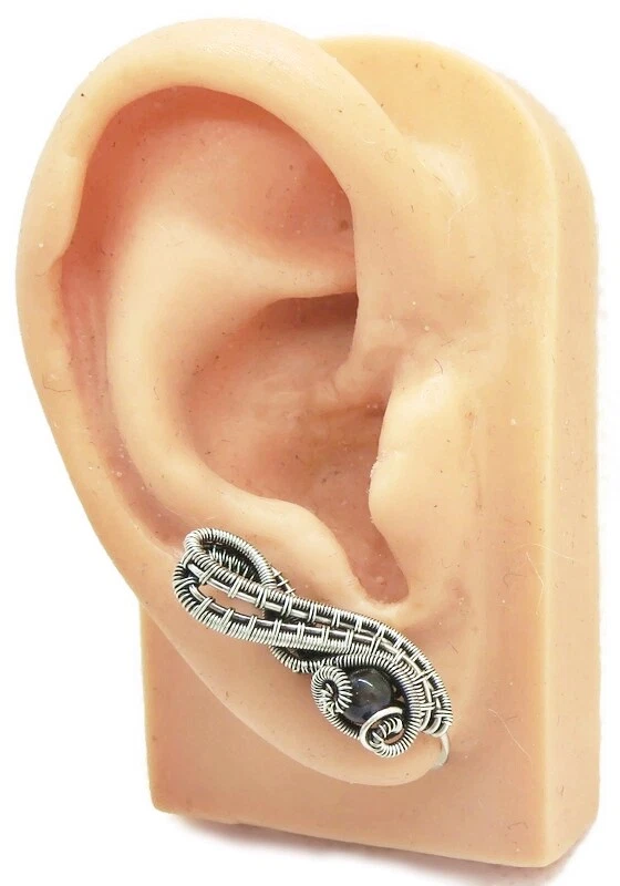 Par de alfileres de orolita y plata de ley Foto 3 de 4