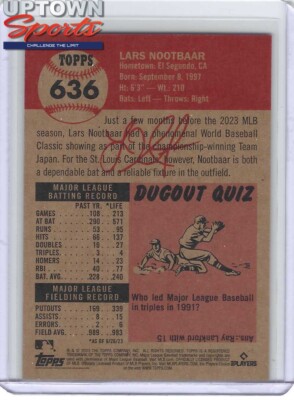 Topps MLB® Living Set® Card #636 - Lars Nootbaar - | eBay