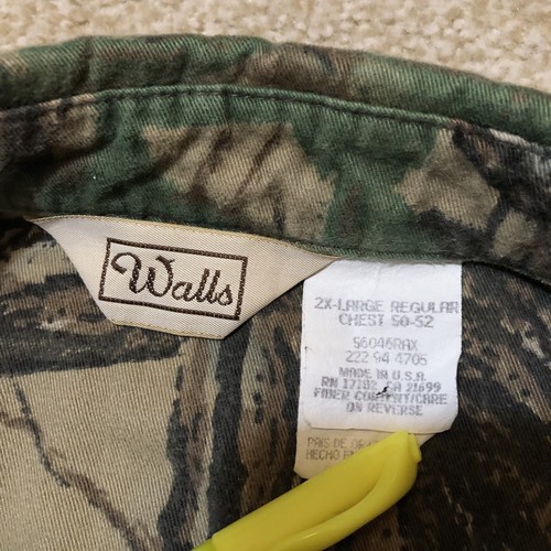 Walls Vintage Heavy Cotton Realtree Camouflage Hunting Shirt - 2XL - Picture 2 of 7