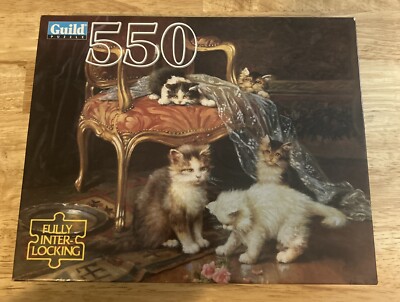 Guild Puzzles Bonus 2 Pack 550 Pieces Each Traditions Mischief Makers 1995