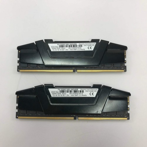 G.Skill RipJaws V 16GB (2x8GB) RAM DDR4 3200MHz F4-3200C16D-16GVKB - Picture 2 of 2