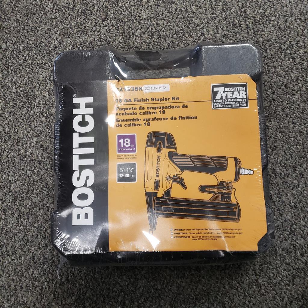 = Bostitch SX1838K 18GA Pneumatic Brad Nailer & Stapler With Case NEW