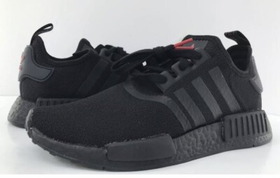 Adidas Originals NMD R1 BOOST Ultra FY9387 Black Red Womens New Fast  Ship