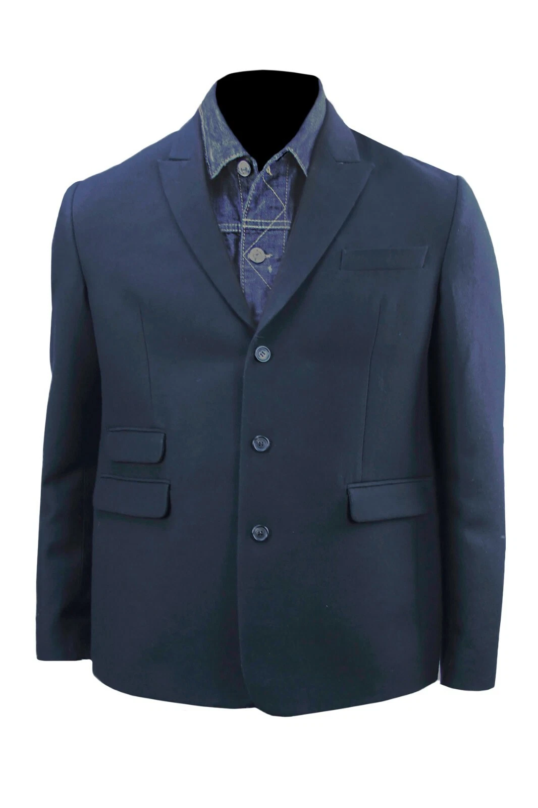 DSQUARED2 Autentico Cappotto Sportivo Uomo Lana Denim Cotone US 42 Made in Italy