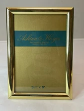 Ashton And Hayes Mini Picture Frame Polished Brass  3 1/2 X 5”