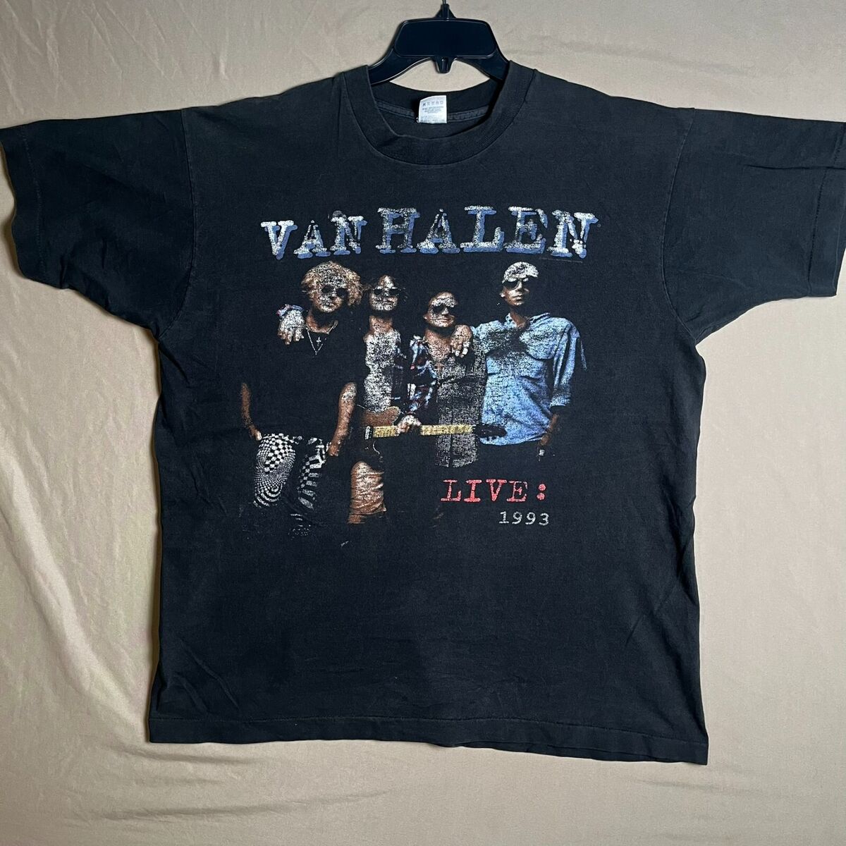 Vintage Van Halen Live 1993 World Tour Single Stitch T-Shirt Vintage Van Halen Live 1993 World Tour Single Stitch T-Shirt