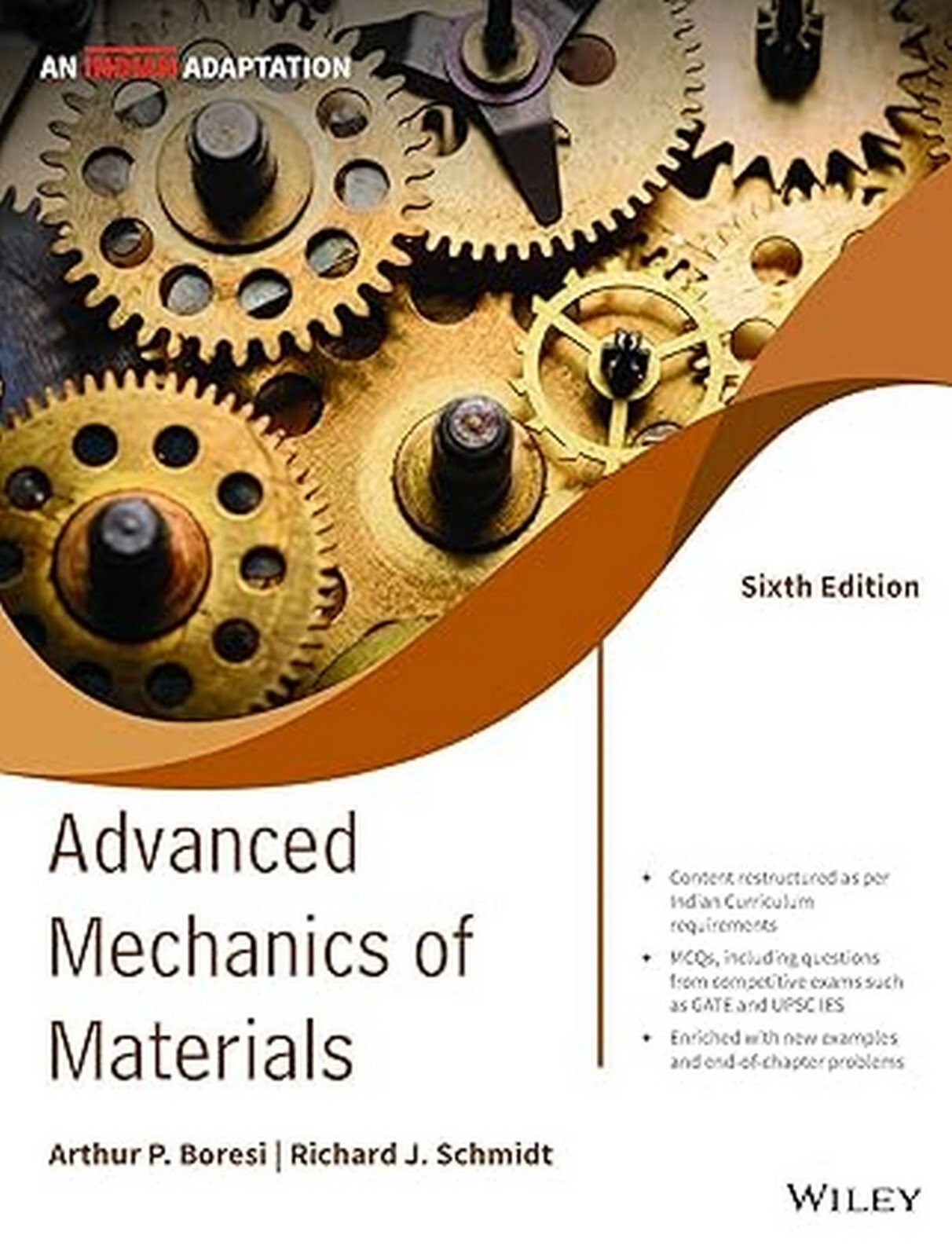 New: Advanced Mechanics of Materials by Boresi 6TH INTL ED 9788194726395