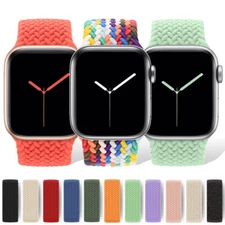 For Apple Watch Ultra 10 9 8 7 6 5 4 SE Braided Solo Loop Band Size 41/42mm XS