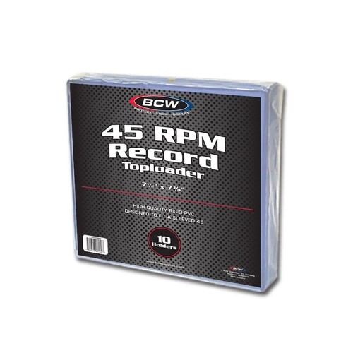 (2 Piece) BCW 45 RPM Vinyl Record Top loader 7 Inch Toploader ...