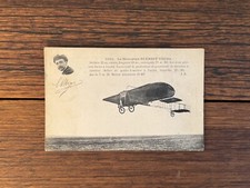 Vintage 1910 French Aviator "Le Monoplan Bleriot VIII" Plane Signed Postcard